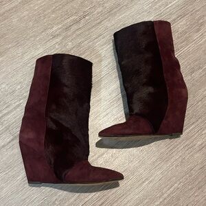 Isabel Marant Burgundy Boots